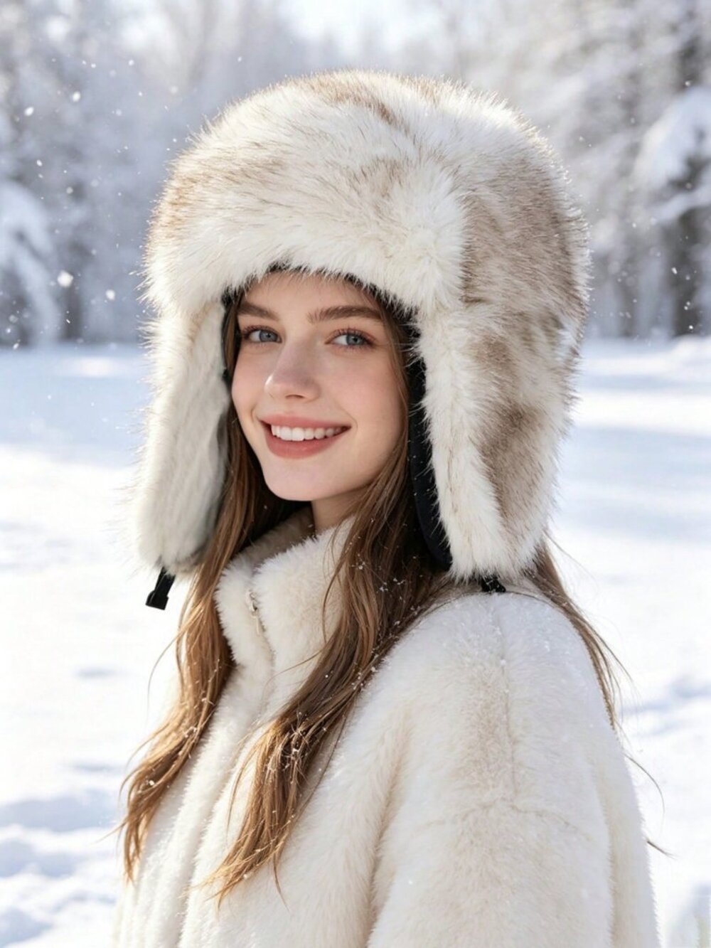Ombre Reversible Women's Trapper Hat